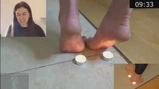 Fire and bottle caps - Adell and Linda brutally test their feet