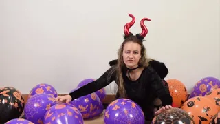 Looner Devil Nail pop HAllooween Balloons