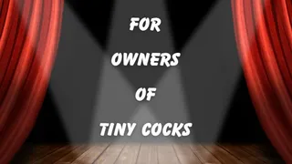 ** EXPOSURE TASK FOR OWNERS OF TINY COCKS **