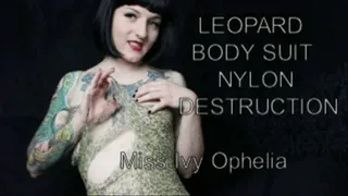 Leopard Body Suit Nylon Destruction