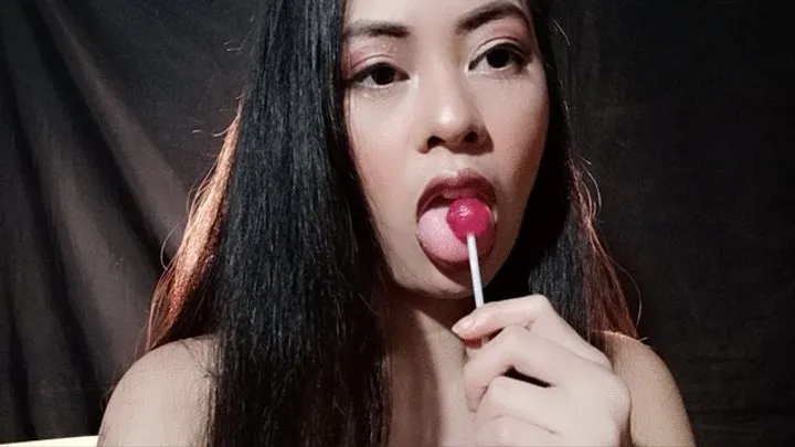 sucking lollipop and smoking