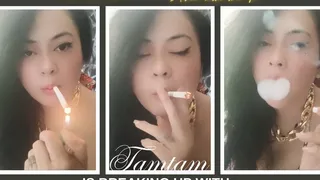 Tamtam is breaking up with you CLOSE UP SMOKING MARLBORO WHITE - AUDIBLE VIDEO