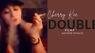 cherry kee double pump and nose exhales with music