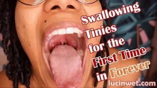 Swallowing Tinies for the First Time in Forever (No SFX)