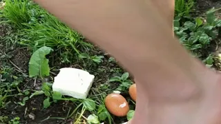 EXTREME DIRTY VIDEO, dasha kelly is crushing on the grass old eggs and rotten feta cheese wearing heels sandals