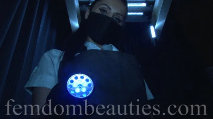 LADY CARLA - THE FEMALE DENTIST IN A BUTCHER LEATHER APRON