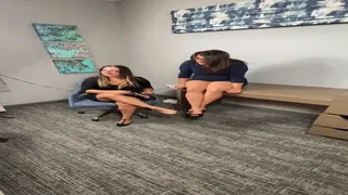 Double teacher detention foot worship