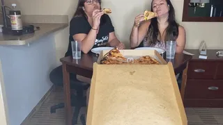Pizza Mukbang with Peach