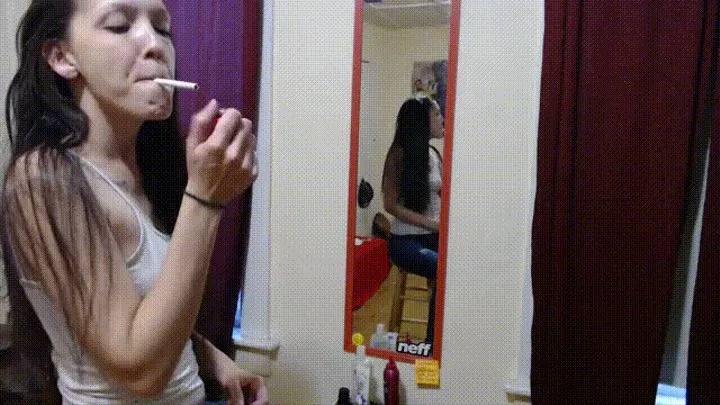 Hair Brushing + Smoking