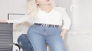 JOI fetish jeans blouse Sissi Viter