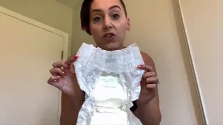 Beta Stinky Diaper Humiliation & Messy Jizz Eating