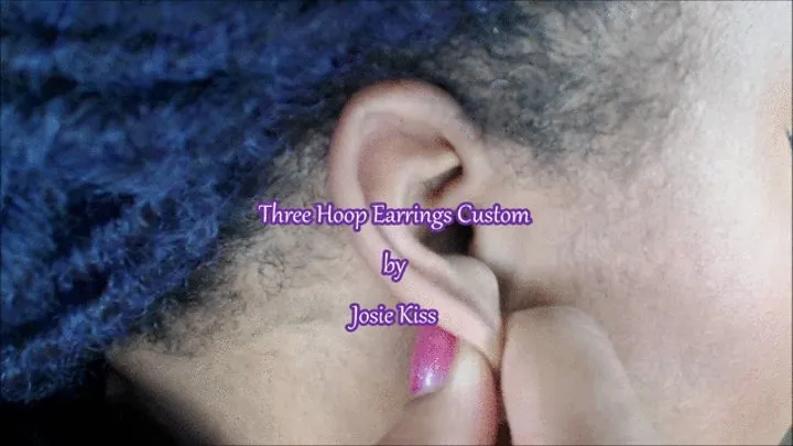 Three Hoop Earrings Try On Custom