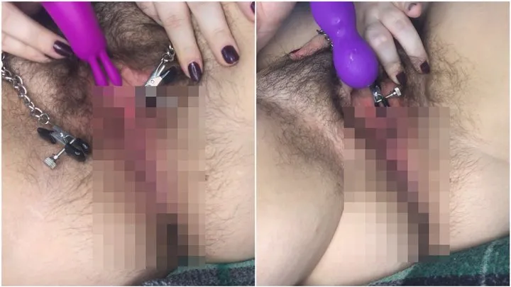 First Time Pussy Clamp Play