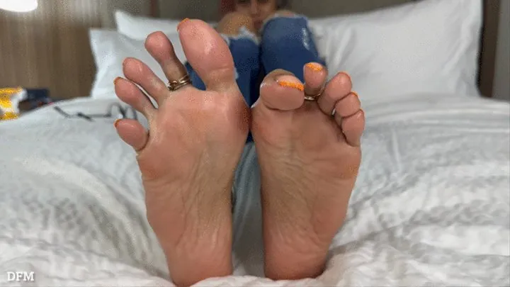 "Sexy Orange Tips Natural Goddess Oily Sole"