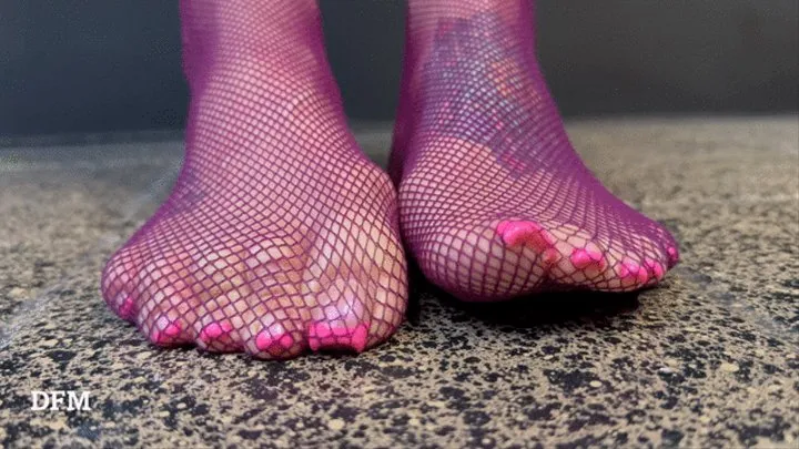 "Blu Pink French Fishnets Tease"