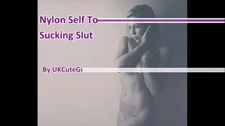 Nylon Self Toe Sucking Slut