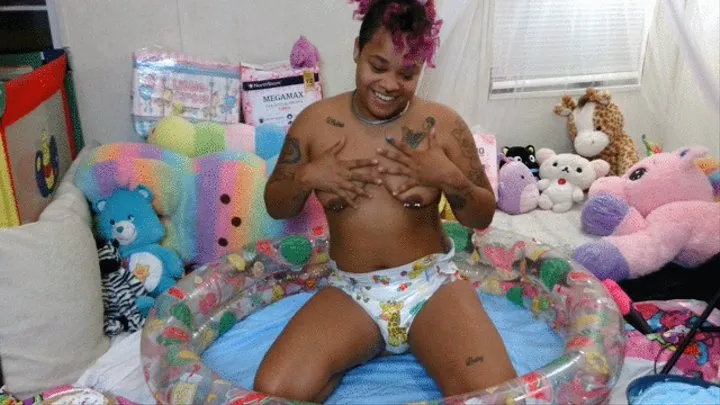 destroying my safari diaper wet and messy fun ABDL