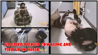 Haiyu Hogtied Tied Up Crwaling And Tied Up In Chair