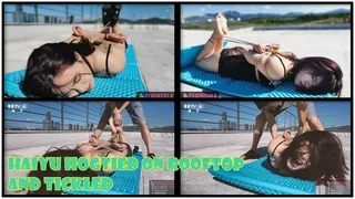 Haiyu Hogtied On Rooftop And Tickled