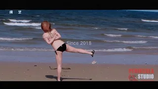YT2121 It is still the beach but the girl has grown up