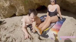 Brutal Beach Humiliation