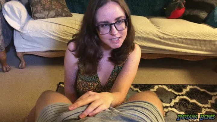 POV Blowjob From Brunette Slut with Glasses