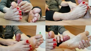 HANDJOB FRIGGA SHOWING FEET - CLIP 04 - relaunch