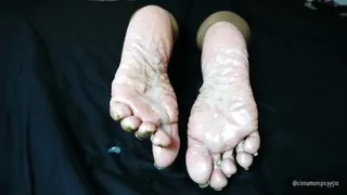 Look At All This Cum, On My Soles