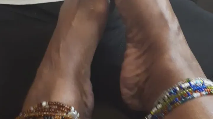 White toes footjob