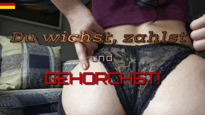 Du wichst, zahlst und gehorchst!