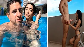 ARGENTINIAN SLUT Got Picked Up From The Swimming Pool and FUCKED in her Hotel Room