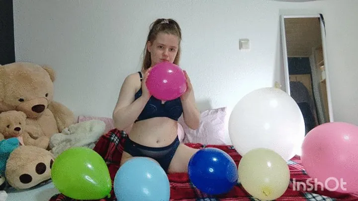 Fucking with ballons