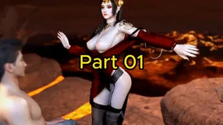 Medusa Queen get fuck with the guy at volcano (Part 01) - 3D Hentai Animation V413