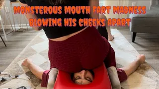 Blowing Up His Cheeks with Monstrous Mouth Farts