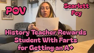 History Teacher Farting in Good Student's Face (POV)