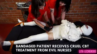 Evil Nurses Torment Patien in Full Body Cast featuring Sounding, E-Stim, CBT, Bondage, Double Domination, BDSM, Femdom with Elise Graves, Lita Lecherous and Kino Payne