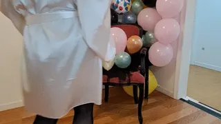 Popping balloons with a thumbtack