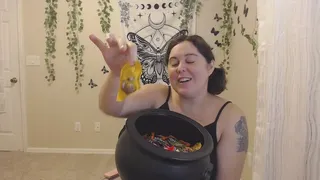 Feeding you my leftover halloween candy