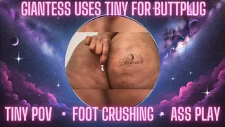 Giantess Uses Tiny for Butt Plug