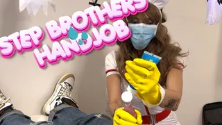 Jerking off my Stepbrother with Rubber Gloves