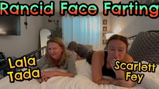 Lala and Scarlett provide Rancid Farts for Slaveboy