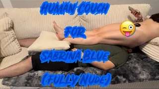 Human Couch Endures Sabrina Blue's Dirty Bare Ass