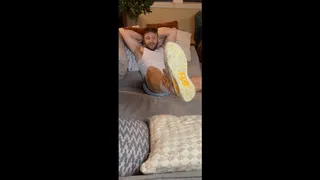 Miles Fallon's Gym Feet Tickled and Massaged