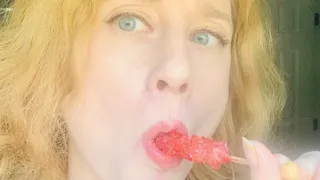 Mean Girlfriend Sucks Candy And Not Your Cock