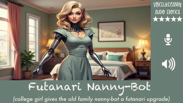 Futanari Nanny-Bot [3 Part Mini-Series] [Futa Sexbot] [Quiet Sex During Phone Call] [Hold The Moan] [Step-Mom Fantasy]