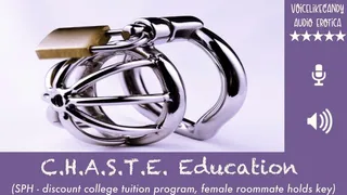 CHASTE Education Program [Strangers] [SPH] [Penis Cage] [JOI] [4 Year Chastity Contract] [Femdom Roommate]