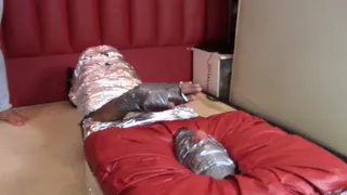 PUNISHING THE SLAVE BY MUMMIFYING HIM AND BEING VERY CRUEL SITTING ON THAT SUCKER'S FACE BY ADRIANA AND DANIEL SANTIAGO CAM BY ALINE