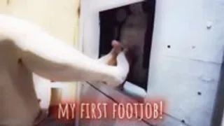 My first footjob & cum at GH for my fan - RedCatsRoom