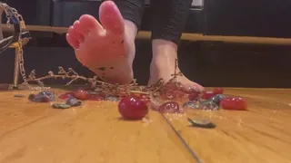 Crushing Blueberries And Grapes (Barefeet Version)