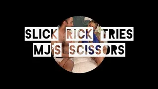 Slick Rick tries out MJ's scissors